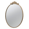 Classic Design Mirror With Baroque Inspired Frame For Bathroom, Entryway Console Lean Against Wall