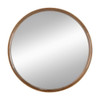 Round Wood Mirror, Wall Mounted Mirror Home Decor For Bathroom Living Room