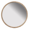 Round Wood Mirror, Wall Mounted Mirror Home Decor For Bathroom Living Room