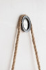 Handsome Cleveland Mirror With Rope Strap Contemporary Design Circle Mirror With Round Metal Frame For Wall Decor