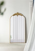 Arched Wall Mirror With Metal Frame, Wall Mirror For Living Room
