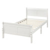 Platform Bed Frame Mattress Foundation Sleigh Bed With Headboard / Footboard / Wood Slat Suppor
