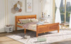 Platform Bed Frame Mattress Foundation Sleigh Bed With Headboard / Footboard / Wood Slat Suppor