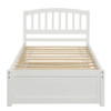 Platform Bed Wood Bed Frame With Trundle
