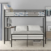 Bunk Bed With Desk, Ladder And Quality Slats For Bedroom