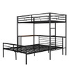 Bunk Bed With Desk, Ladder And Quality Slats For Bedroom