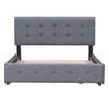 Upholstered Platform Bed With Classic Headboard And Drawers, No Box Spring Needed