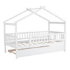 Creativity House Bed With Twin Size Trundle