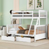 Bunk Bed With Ladders And 2 Storage Drawers