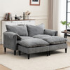 Convertible Combination Sofa With Footstools With Storage