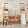 Loft Bed With House Shaped Frame And Tent
