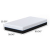 Copper Lux - 12" Soft Memory Foam Mattress With Phase Change Cooling Fabric