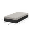 Copper Lux Hybrid - 14" Mattress With Copper Infused Contouring Memory Comfort Layer And Supportive Coil System