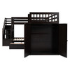 L Shaped Bunk Bed With 3 Drawers, Portable Desk And Wardrobe