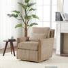 Comfy Accent Barrel Chair, 360 Degree Swivel