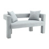 Modern Chenille Loveseat Sofa, Comfy Upholstered 2 Seater