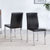 Elegant Upholstered Chairs & Metal Legs