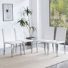Elegant Upholstered Chairs & Metal Legs