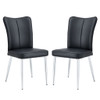Modern Minimalist Dining Chairs With Metal Legs