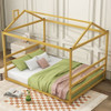 Metal House Shape Platform Bed