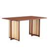 Dining Table With Imitation Rattan Design For Dining Room