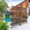 Freestanding Outdoor & Indoor Freestanding Metal Privacy Screen