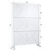 Freestanding Outdoor & Indoor Freestanding Metal Privacy Screen