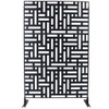 Decorative Freestanding Metal Privacy Screen For Indoor & Outdoor Use