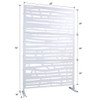 Outdoor & Indoor Privacy Screen Metal Privacy Screen