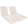 2 Piece Outdoor Chaise Lounge Cushion Set, Replacement Cushions For Patio Furniture
