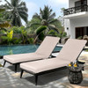 2 Piece Outdoor Chaise Lounge Cushion Set, Replacement Cushions For Patio Furniture