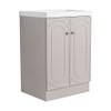 Contemporary Freestanding Bathroom Vanity With Resin Sink & Soft-Close Cabinet Doors