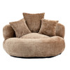 Lazy Sofa High Back Bean Bag Chair Couch With 3 Pillows