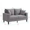 Modern Upholstered Loveseat Sofa, High Resilience