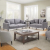 Modern Upholstered 2 Piece Sofa Set With 3 Seater And 2 Seater