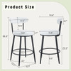 Fashionable Ergonomic High Legged Bar Chairs (Set of 2)