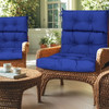 2 Piece High Back Patio Chair Cushion Set