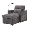 Multifunctional Chenille Recliner Sofa With Storage And Phone Bracket