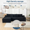 Modern L - Shaped Sectional Couch With Memory Foam