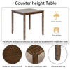 5 Piece Dining Table Set, Wooden Dining Square Table Set For 4
