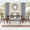 6 Pieces Kitchen Dining Set, Rectangular Wooden Dining Table With 4 Chairs And A Bench