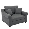 Modern Chenille Oversized Armchair, Chair And A Half, Single Sofa