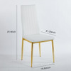 Golden Leg Dining Chair (Set of 4)