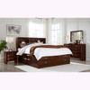 Lucille - 5 Piece Bedroom Set With Storage Drawers And Bookcase Headboard