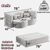 Convertible Plush Corduroy Foam-Filled Sleeper Sofa Bed With 2 Pillows
