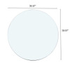 Round Tempered Glass Table Top