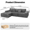 Modern Cloud Sectional Sofa With L-Shape Chaise