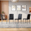 Dining Chairs With Ergonomic Buckle Backrest For Home