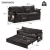 Pull Out Sofa Bed, Corduroy Convertible Sleeper Sofa Couch, Side Storage, And USB / C - Type Charging Ports Chair