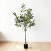 5Ft Realistic Artificial Eucalyptus Tree In Pot With Lush Leaves For Home Office Decor - Green Leaves